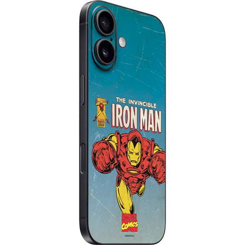 Marvel Classic Comics The Invincible Iron Man iPhone 16 Plus Skin